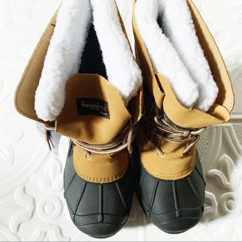 Khombu Thermolite Ladies Snow-boots Tan Severe Winter NEW Women’s Size 6